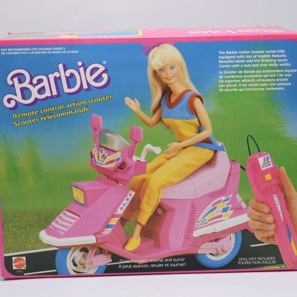Mattel Other - 1986 Mattel Barbie Remote Control Action Scooter New in Box Original Seal